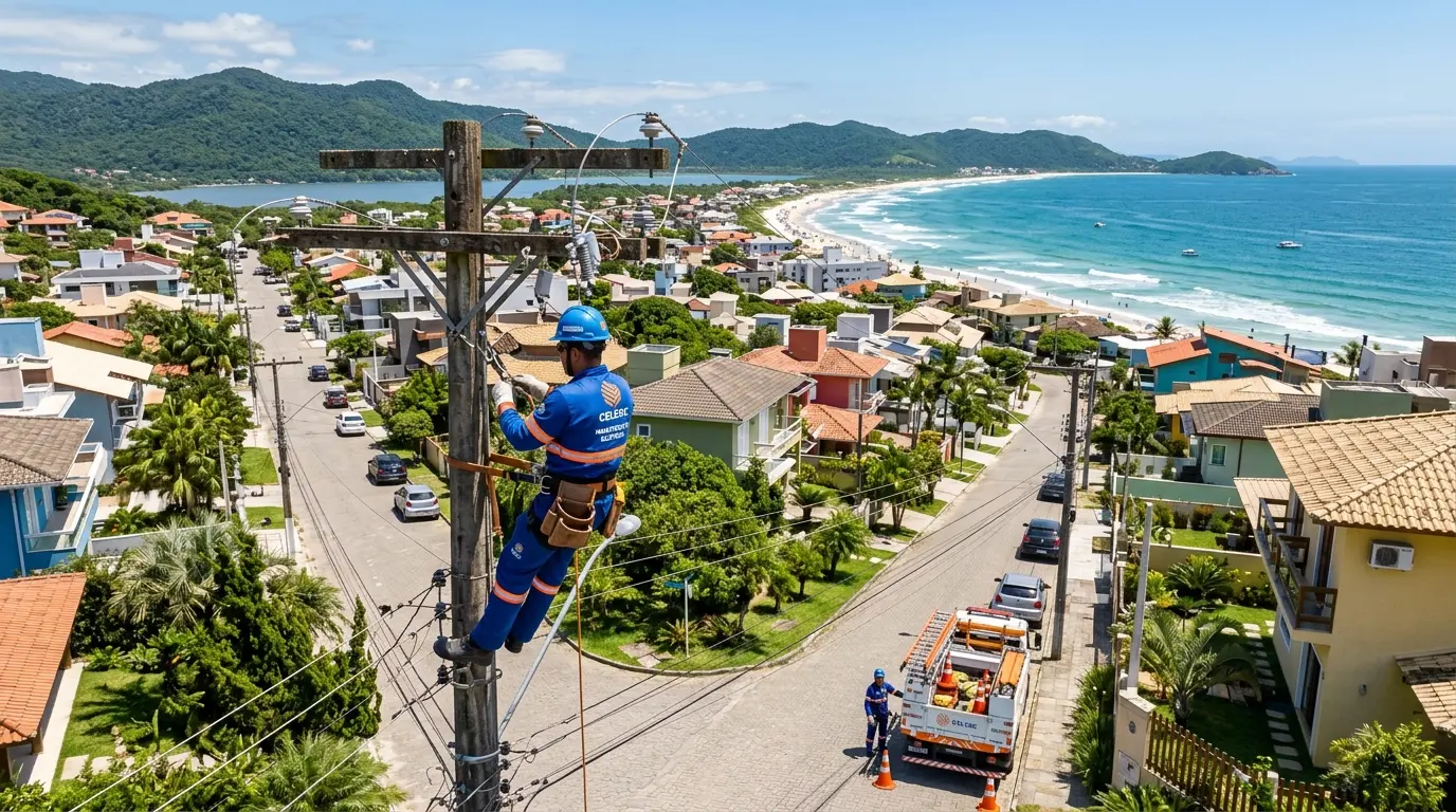 Eletricista atendendo bairros do Norte da Ilha de Florianópolis